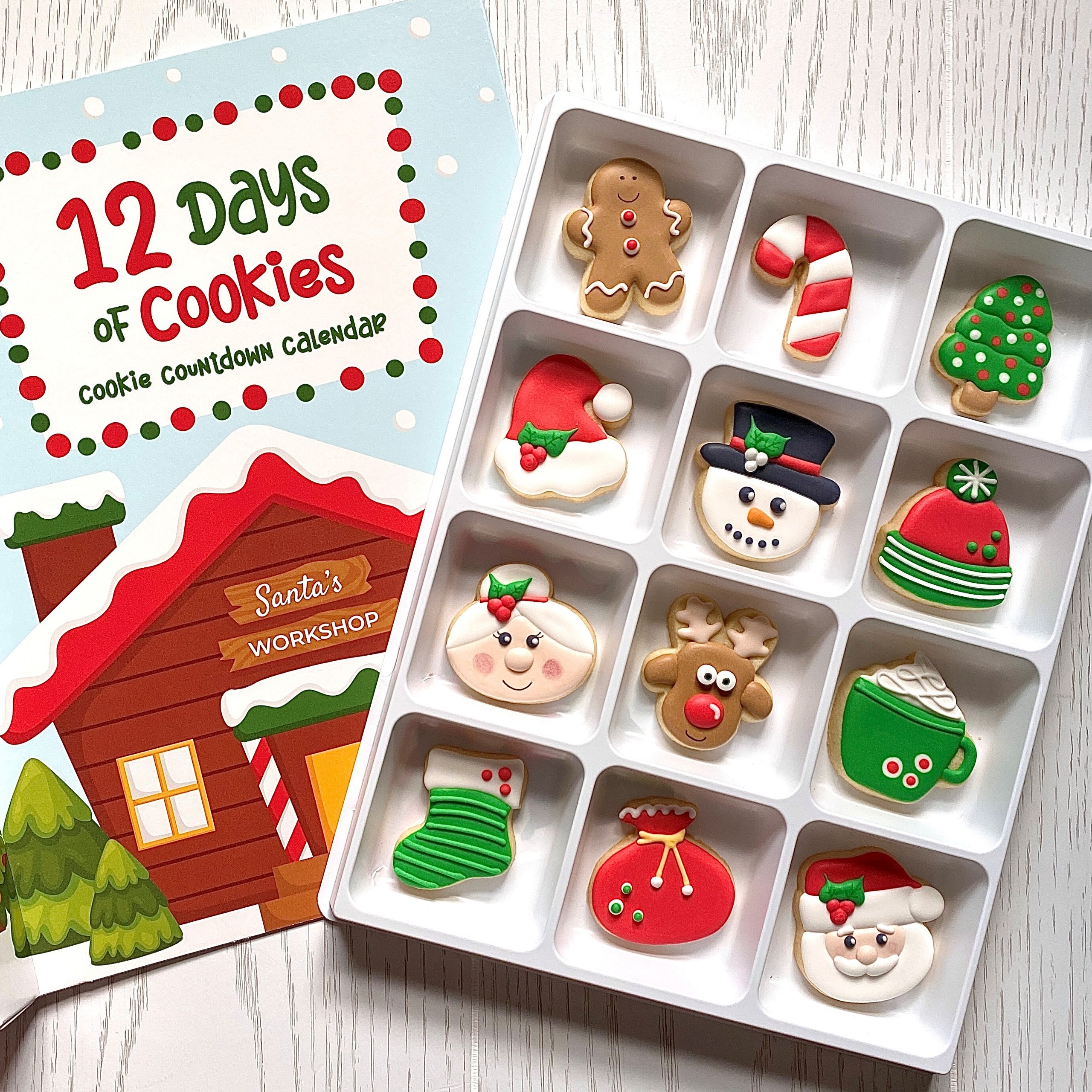 12 Days of Christmas countdown cookie calendar Box Sets The Cool